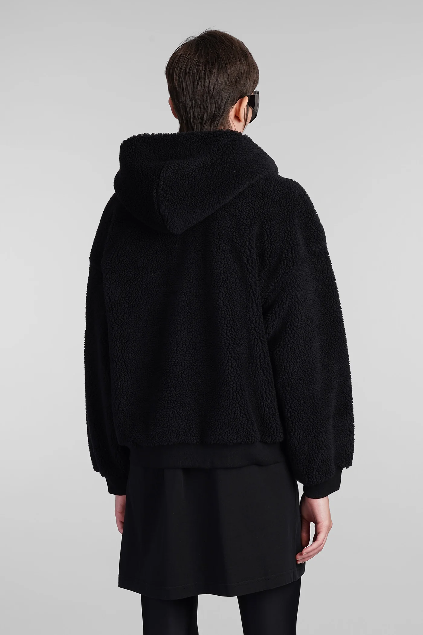 Casual jacket in black polyester - Image 3