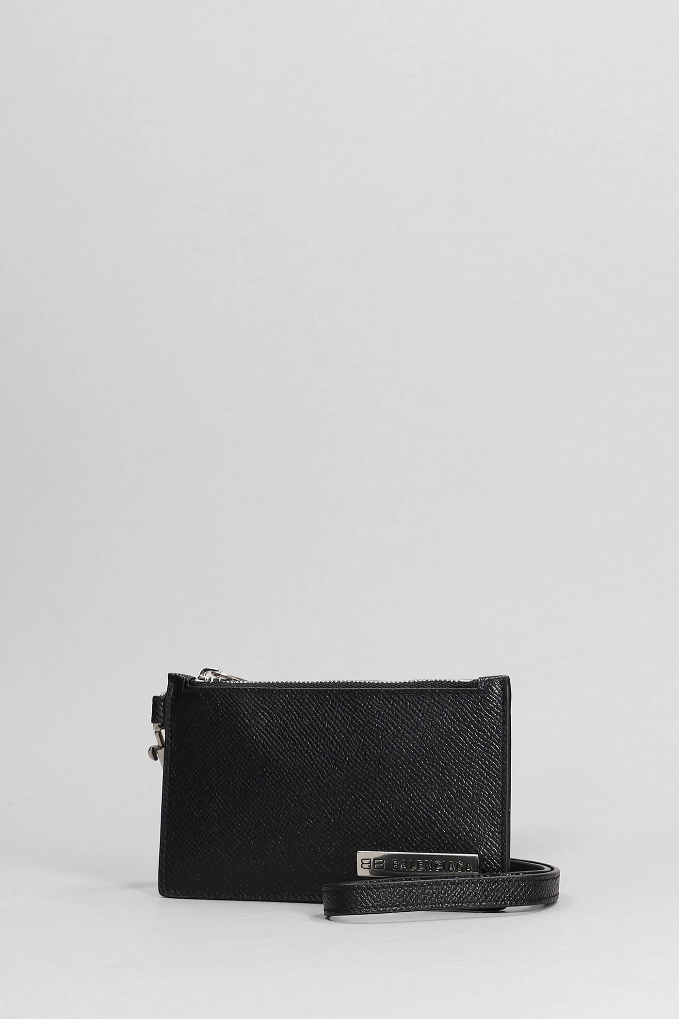 Clutch in black leather - Image 2