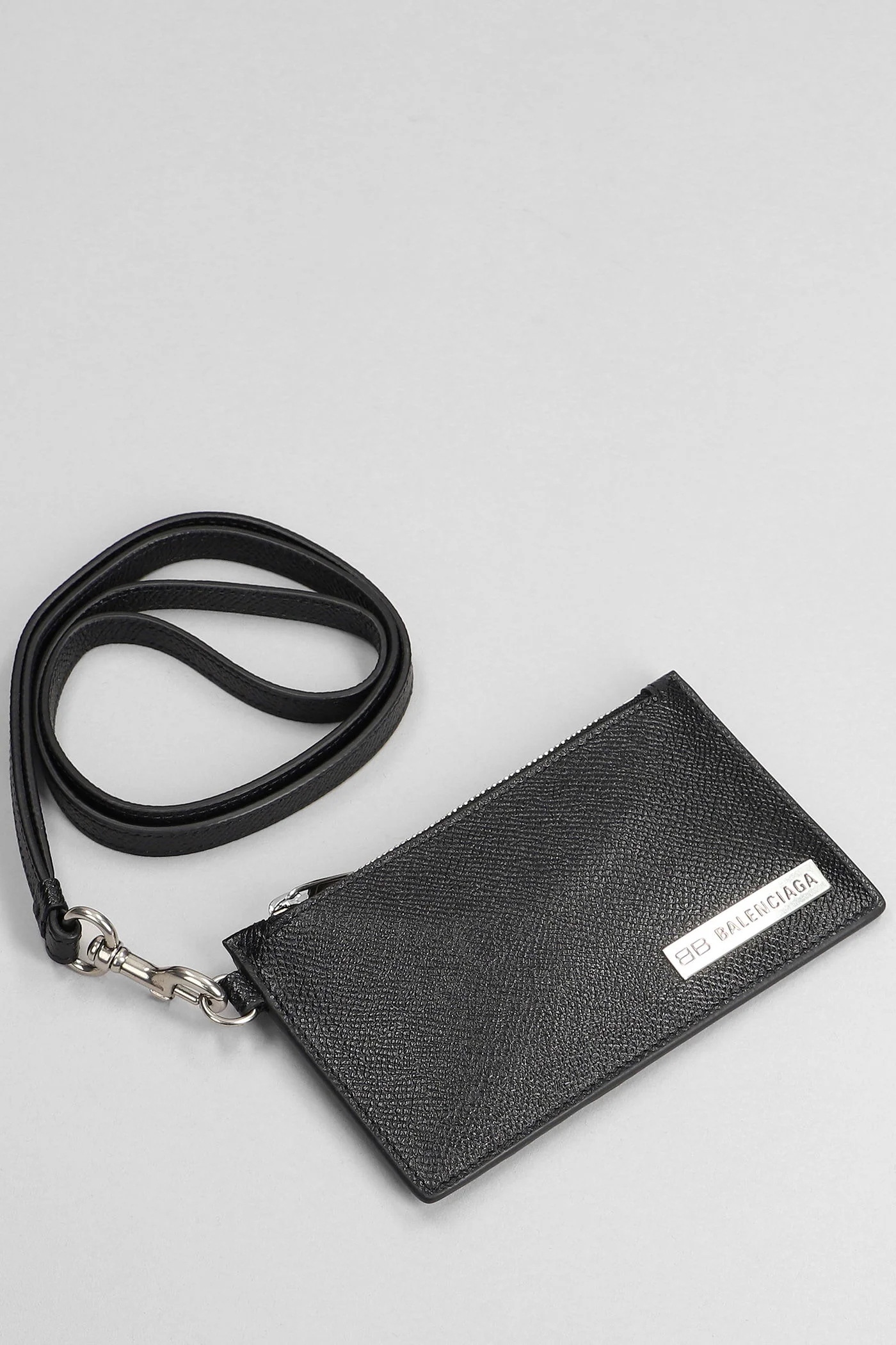 Clutch in black leather - Image 4