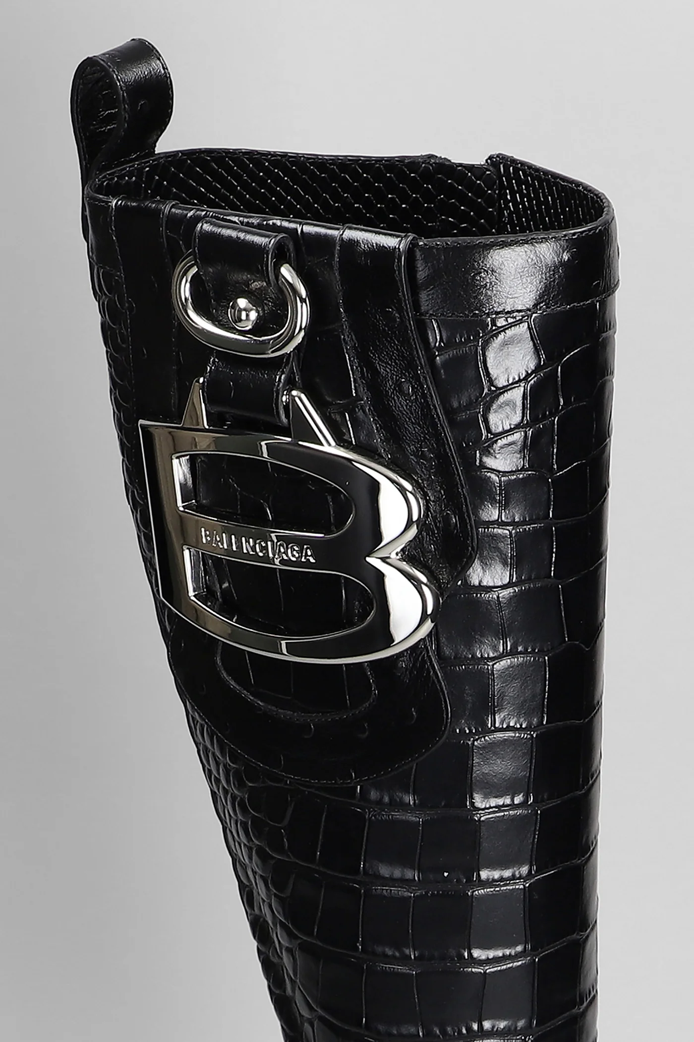 Essex boot 110 High heels boots in black leather - Image 5