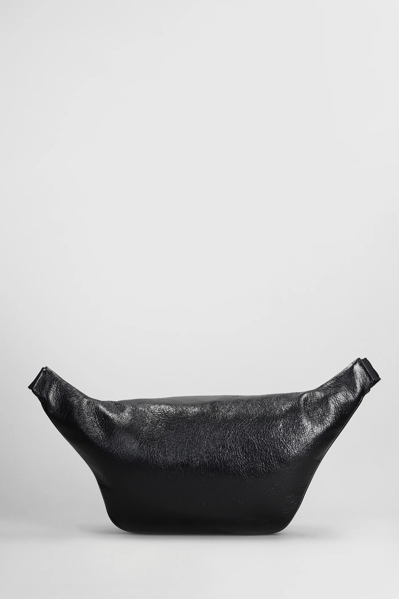 Explorer leather Waist Bag in black leather - Image 3
