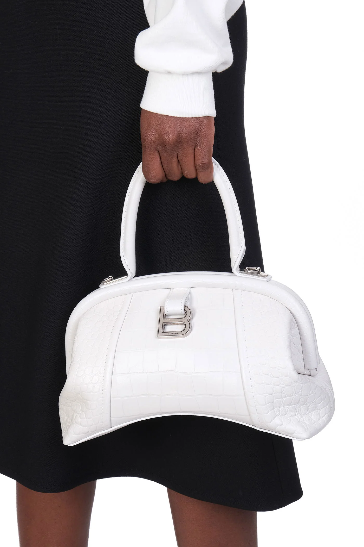 Frame basg s Hand bag in white leather - Image 2