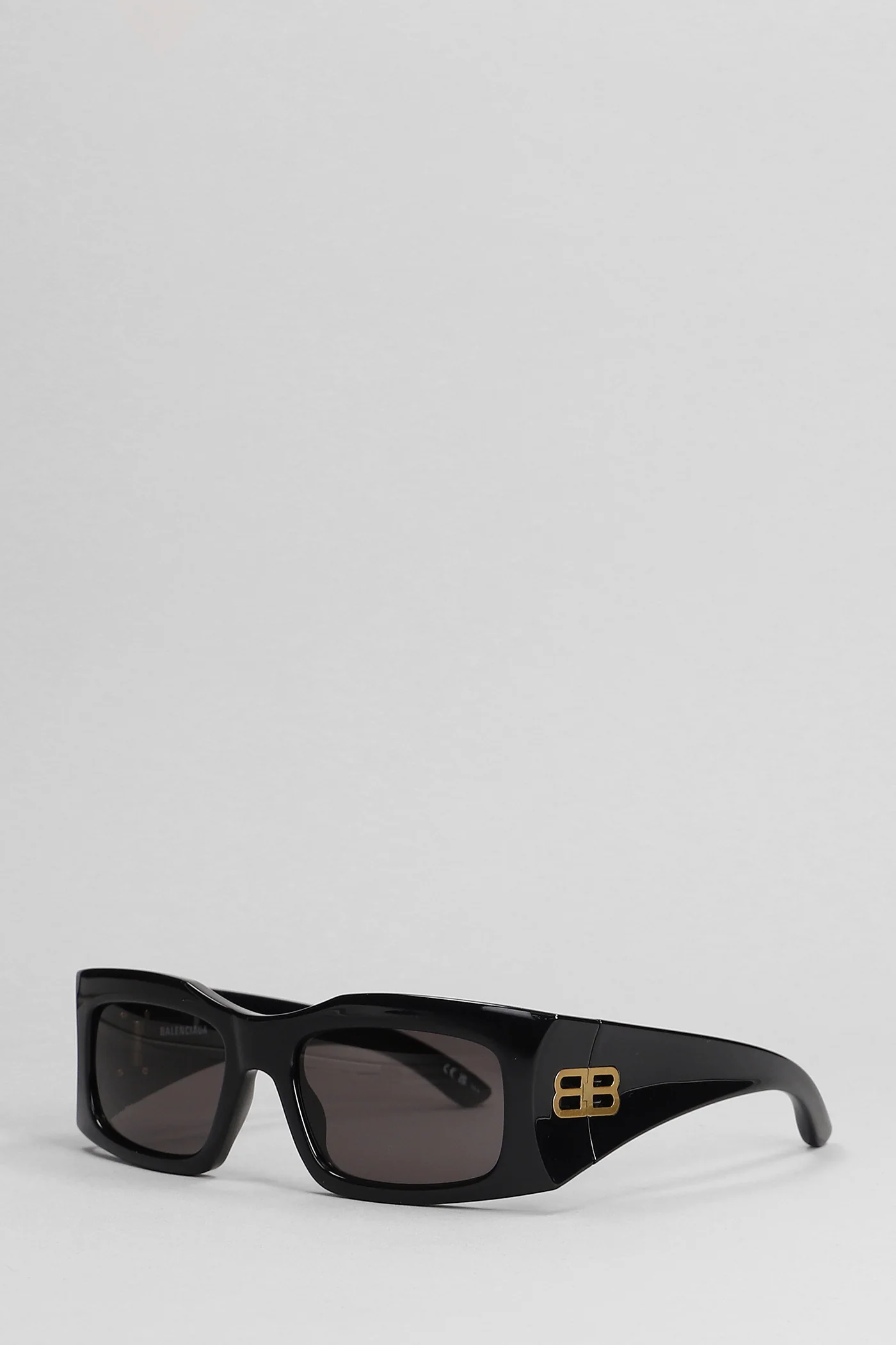 Hourglass rect Sunglasses in black nylon - Image 2