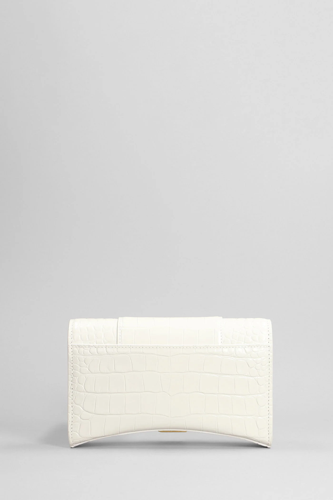 Hourglass Shoulder bag in white leather - Image 3