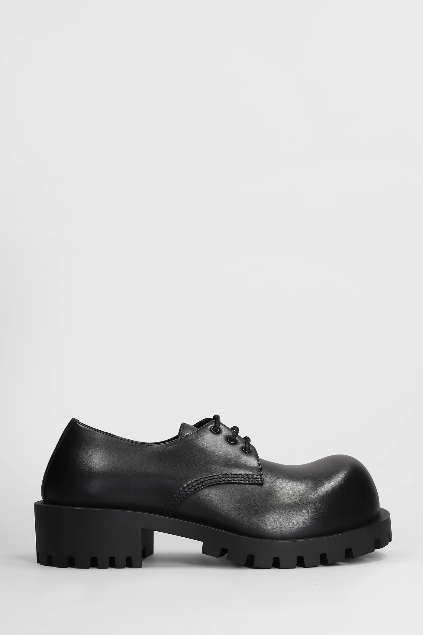 Hummer derbie Lace up shoes in black leather