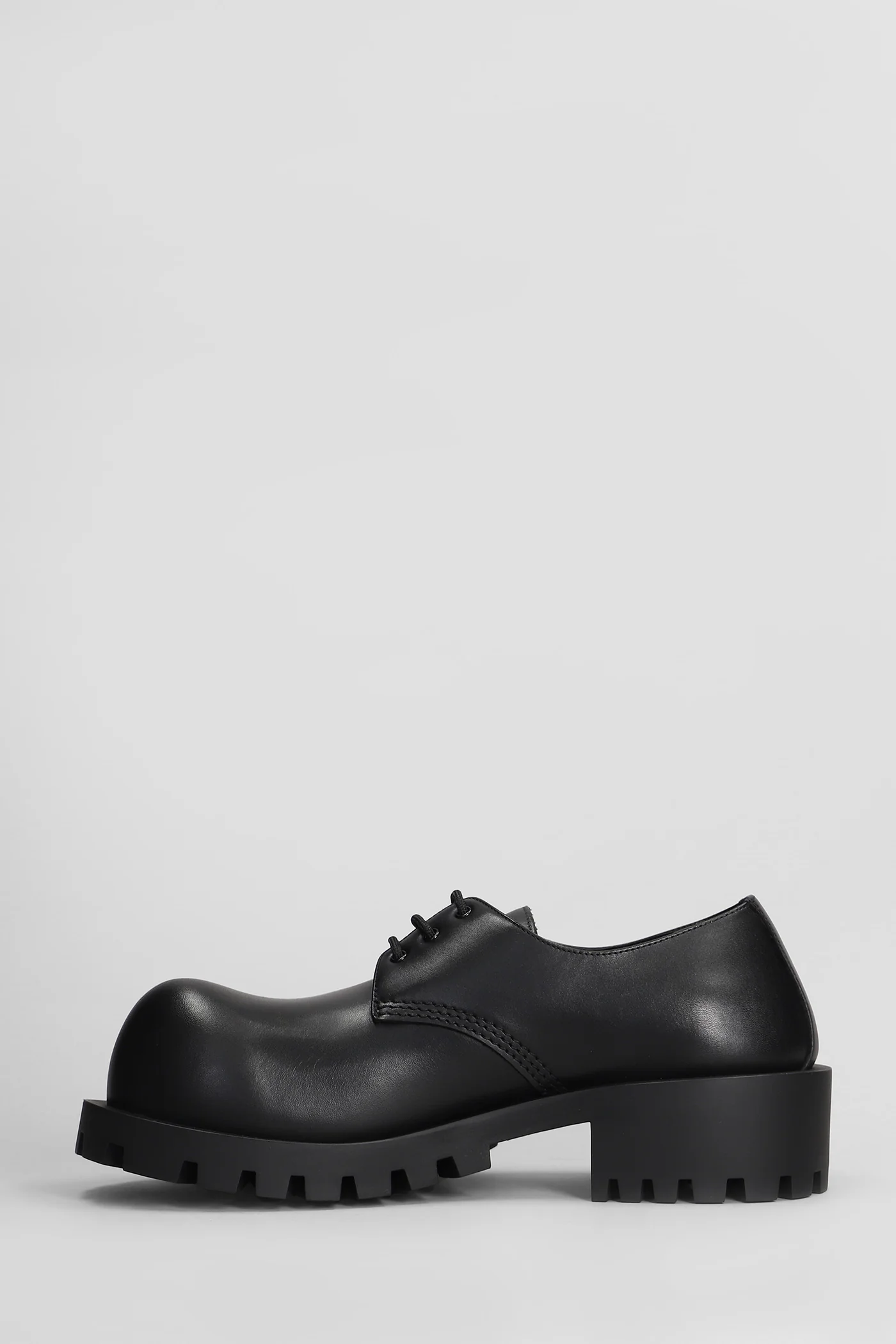 Hummer derbie Lace up shoes in black leather - Image 3