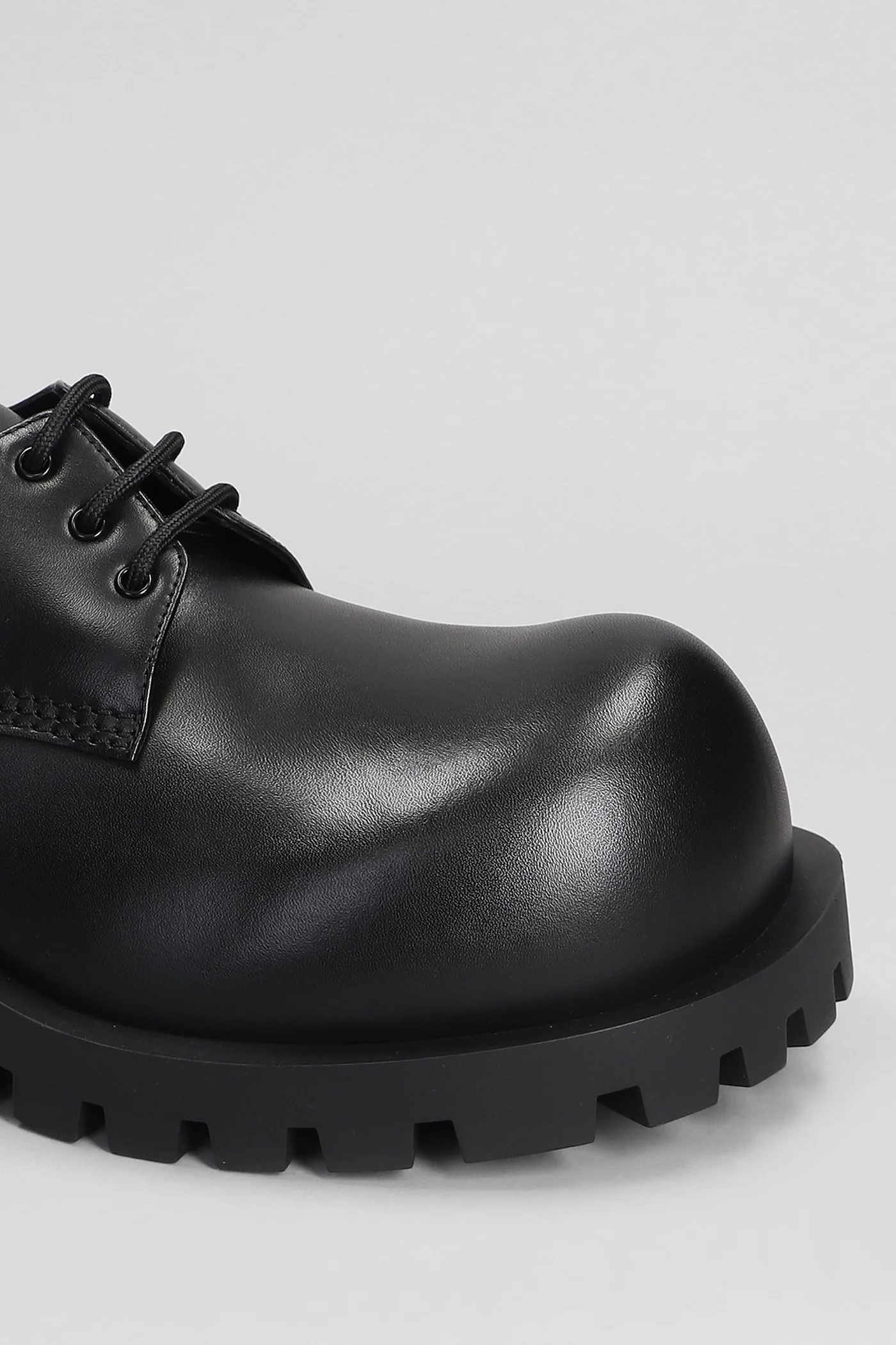 Hummer derbie Lace up shoes in black leather - Image 5