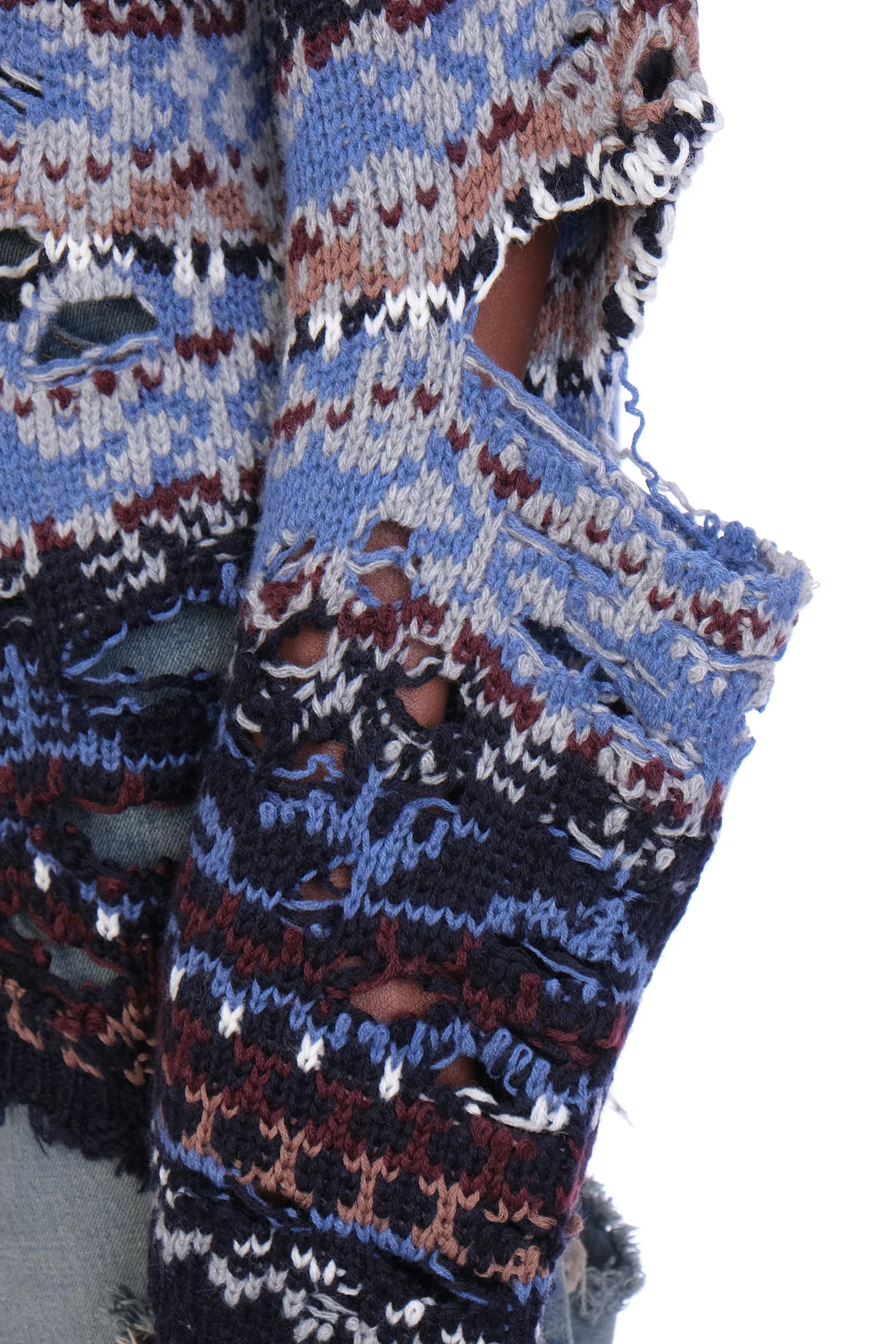 Knitwear in blue wool - Image 5