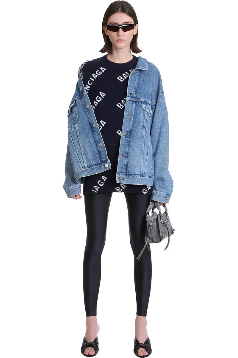 Knitwear in blue wool - Image 2