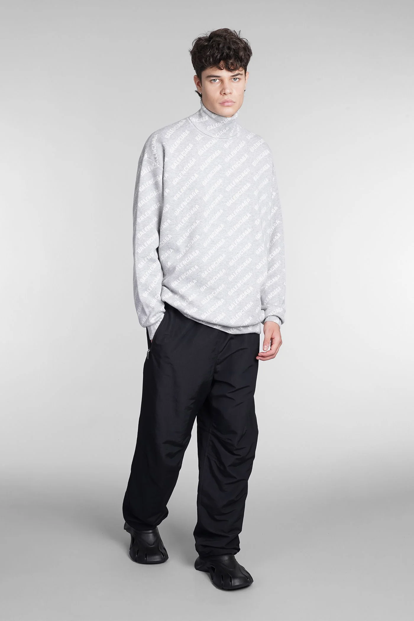 Knitwear in grey cotton - Image 2