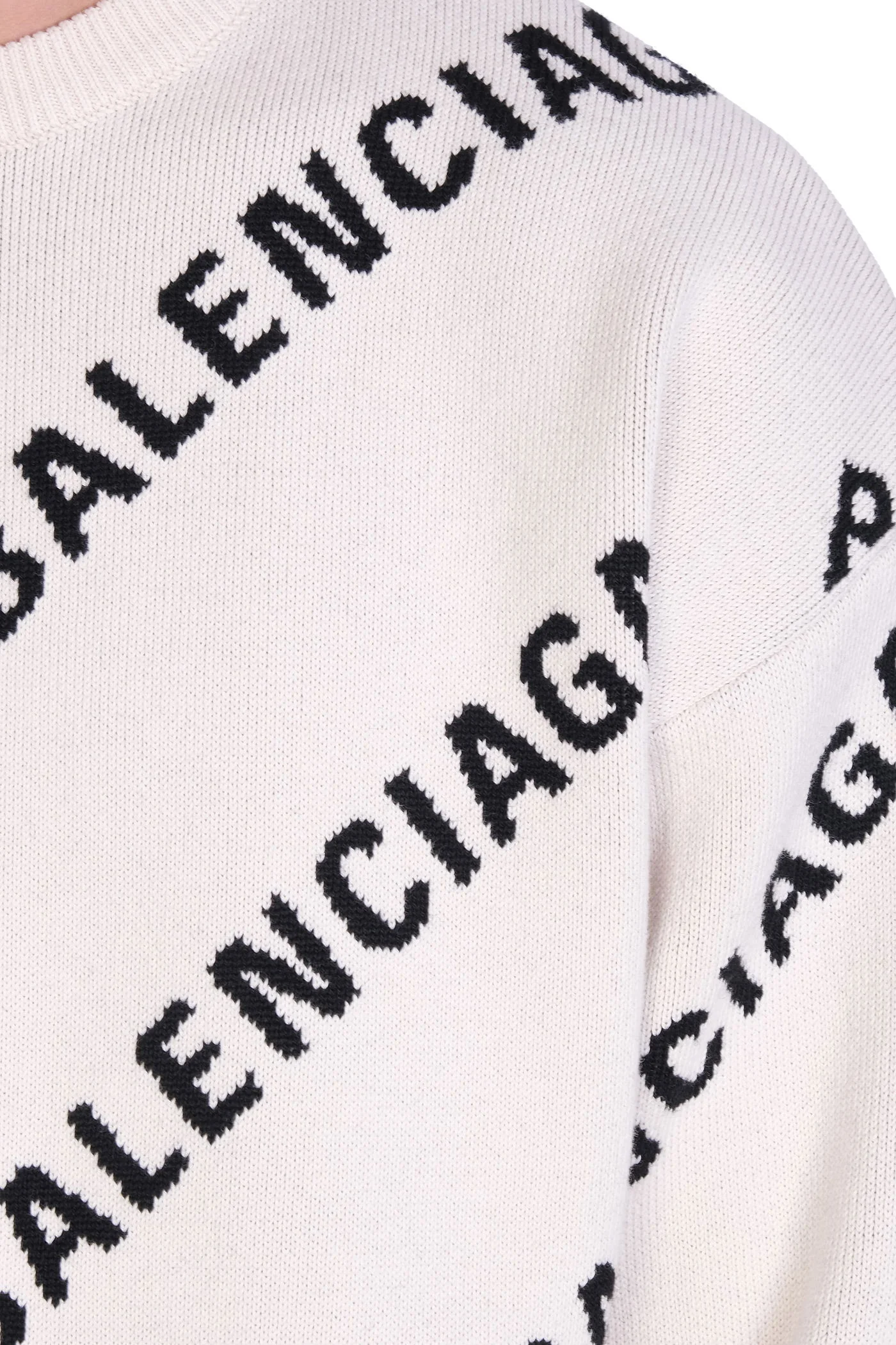 Knitwear in white cotton - Image 5