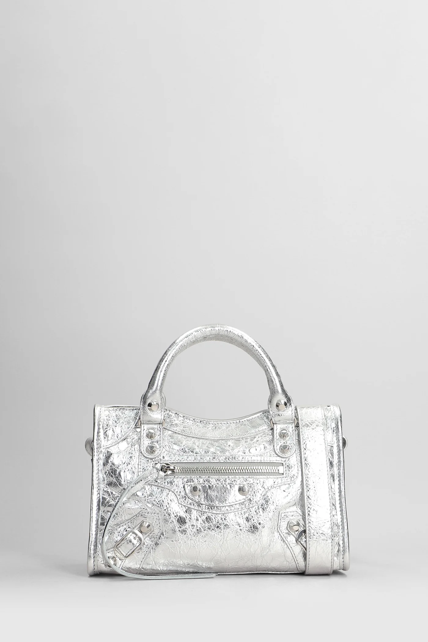 Le city mini bag Hand bag in silver leather