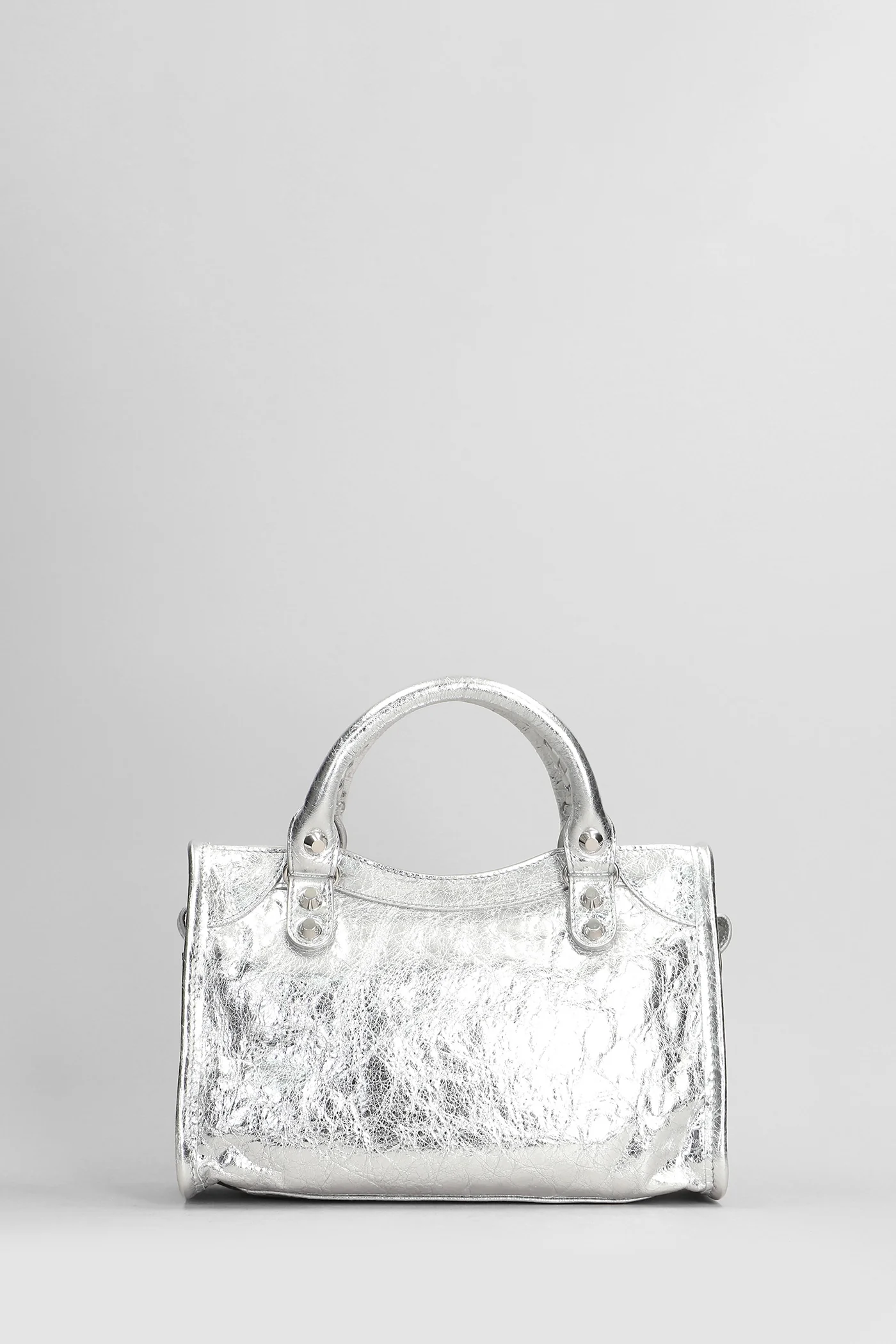 Le city mini bag Hand bag in silver leather - Image 3