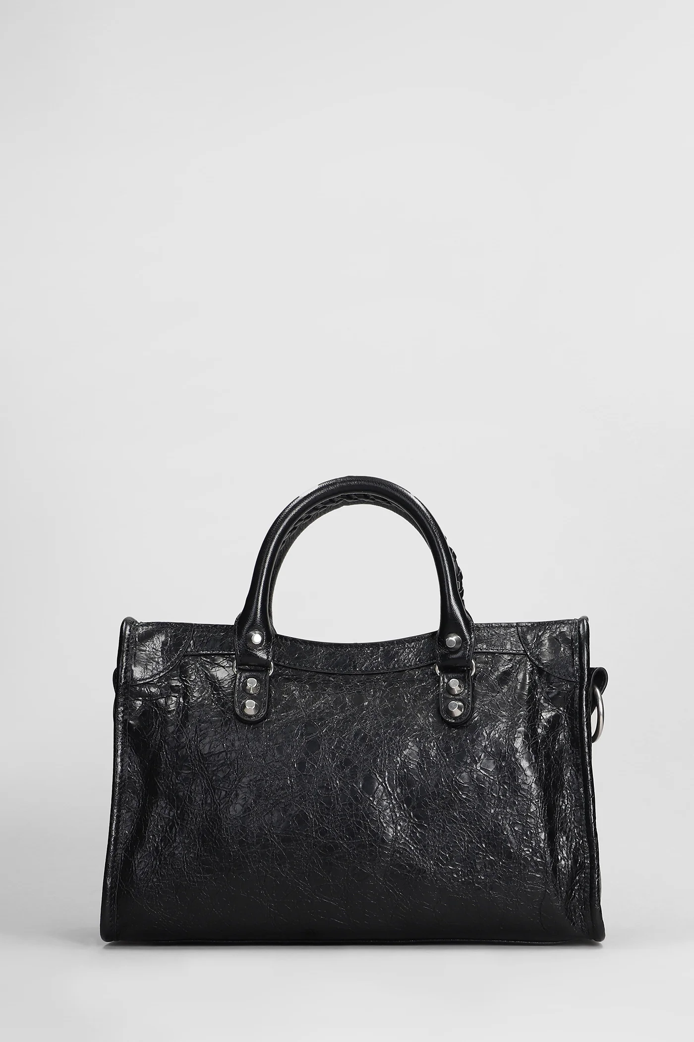 Le city tote s Hand bag in black leather - Image 3