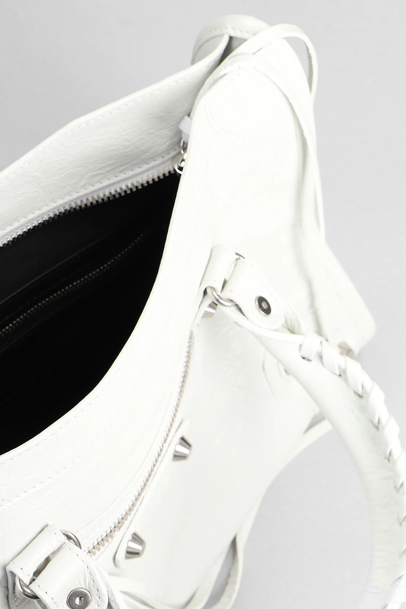 Le city tote s Hand bag in white leather - Image 4