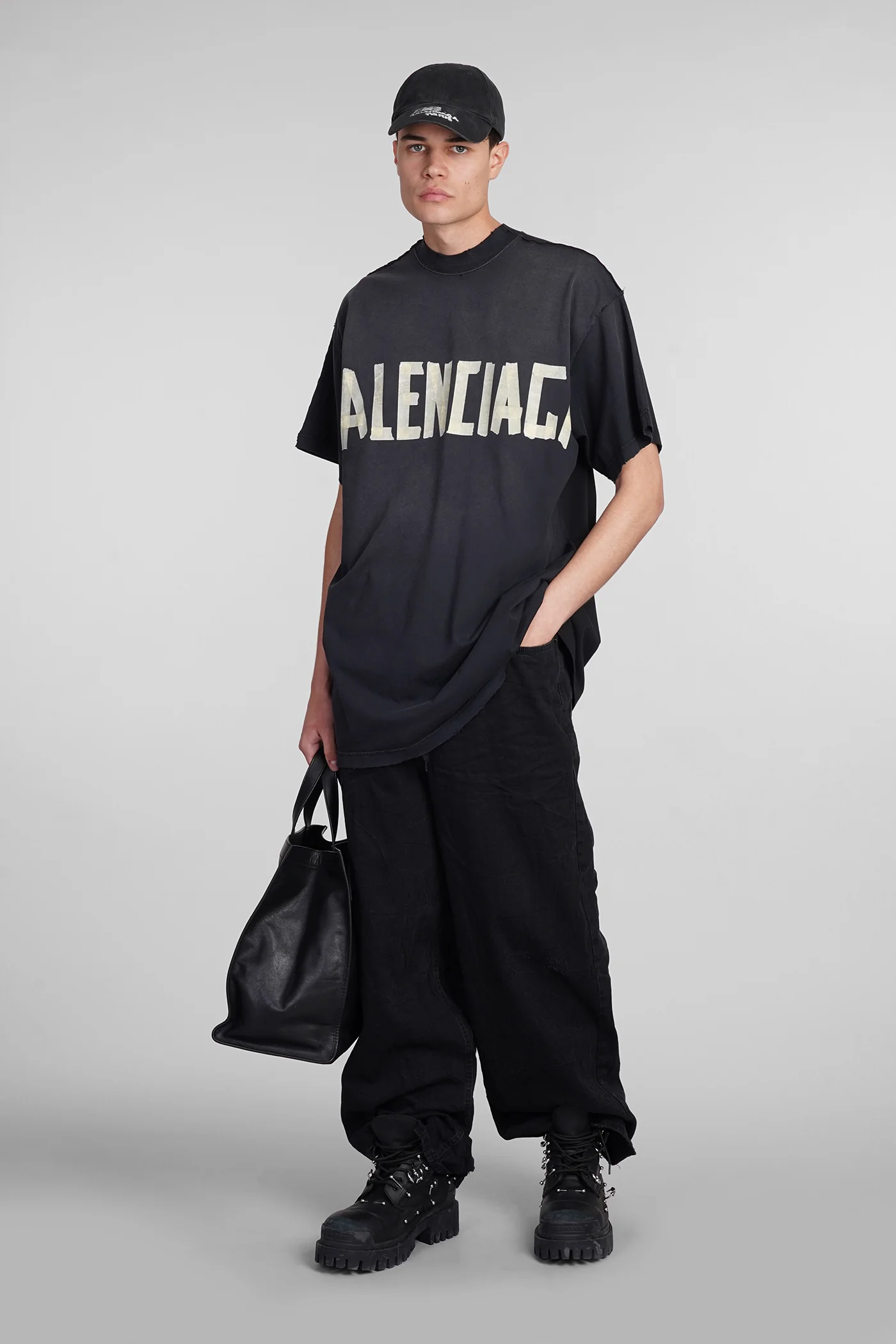 Pants in black cotton - Image 2