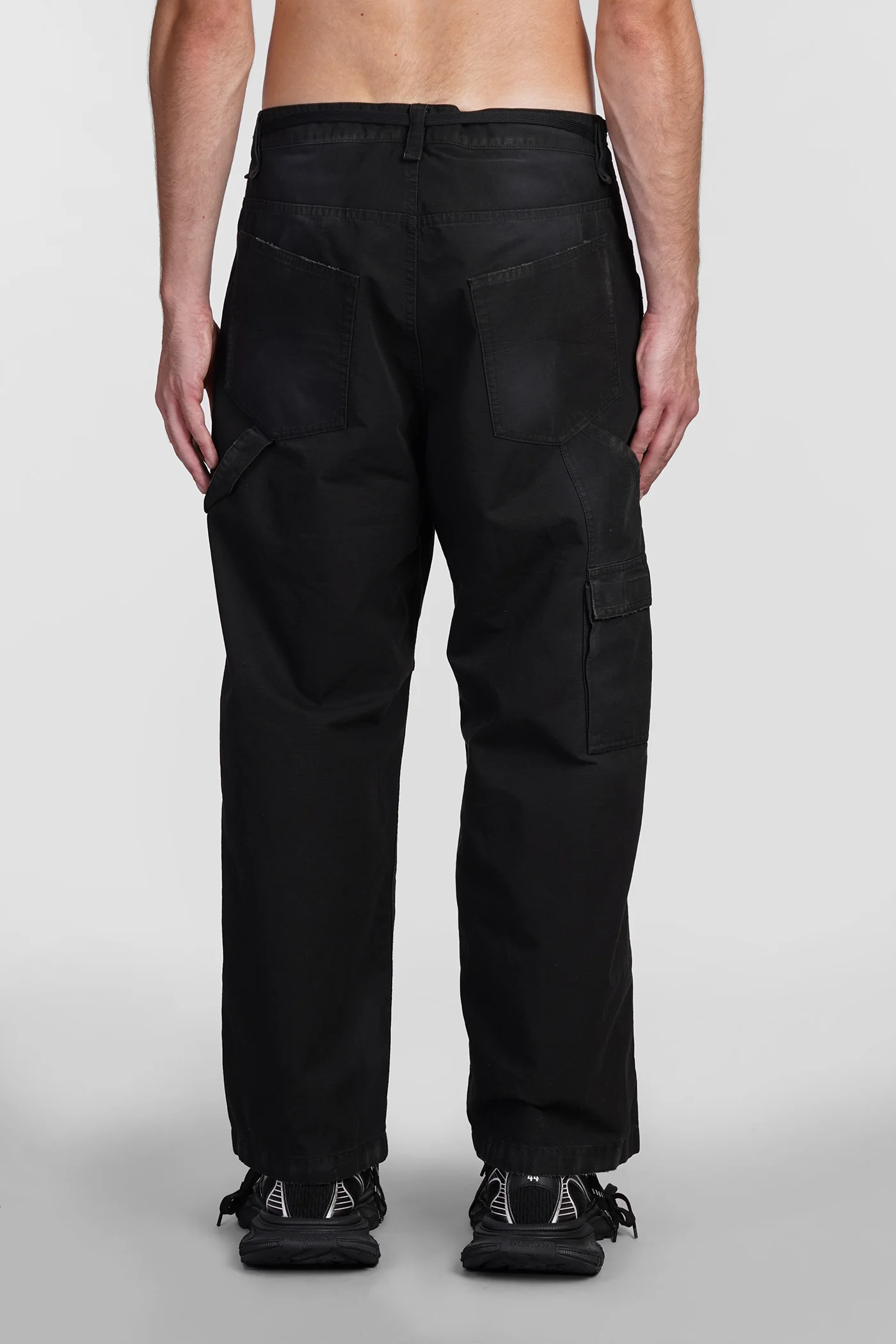Pants in black cotton - Image 3