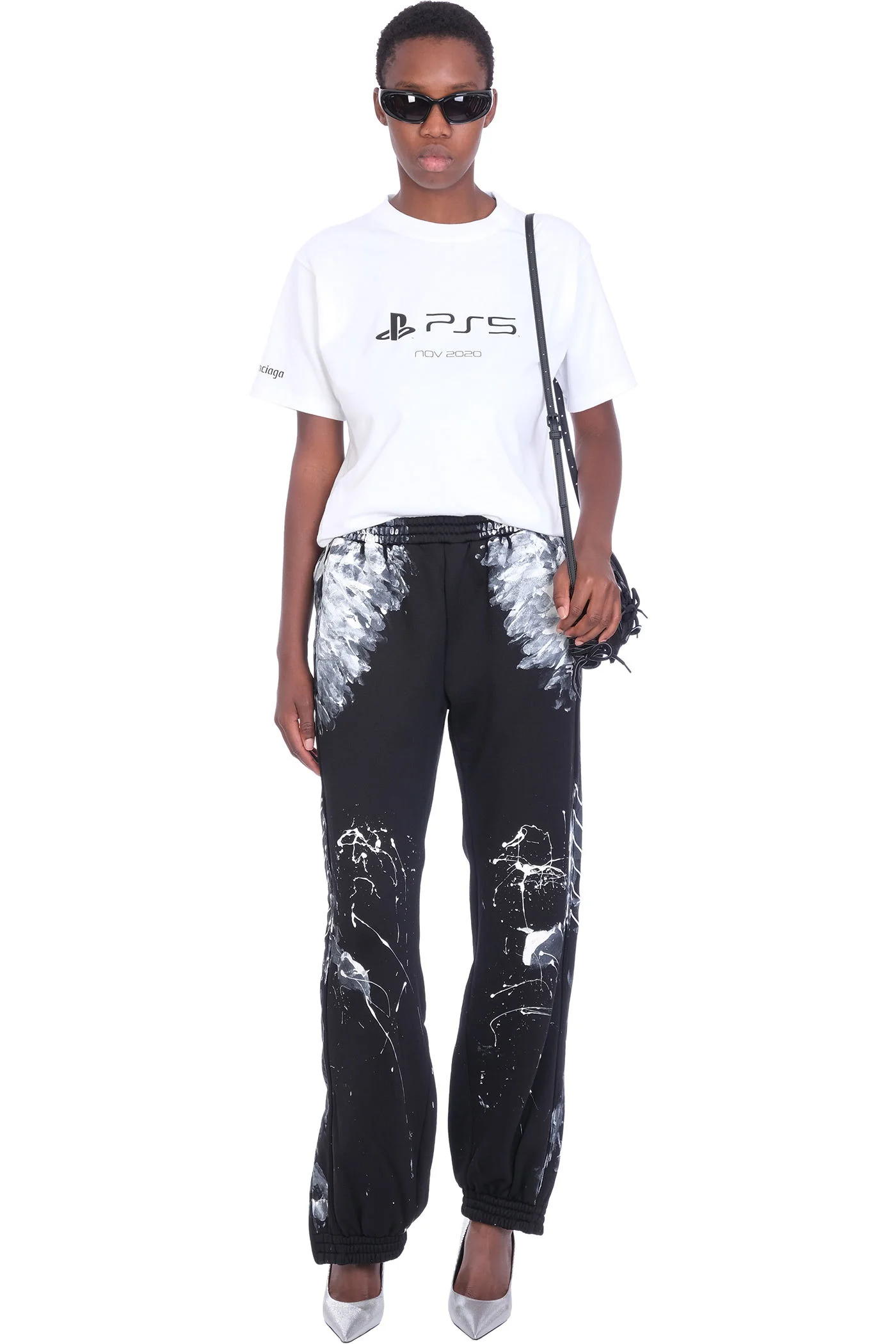 Pants in black cotton - Image 2