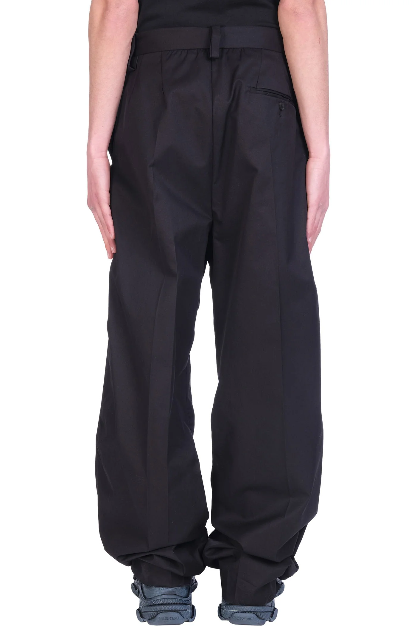 Pants in black cotton - Image 3