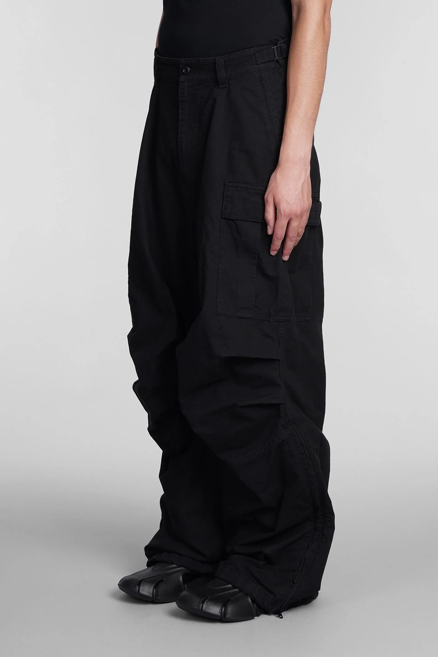 Pants in black cotton - Image 4