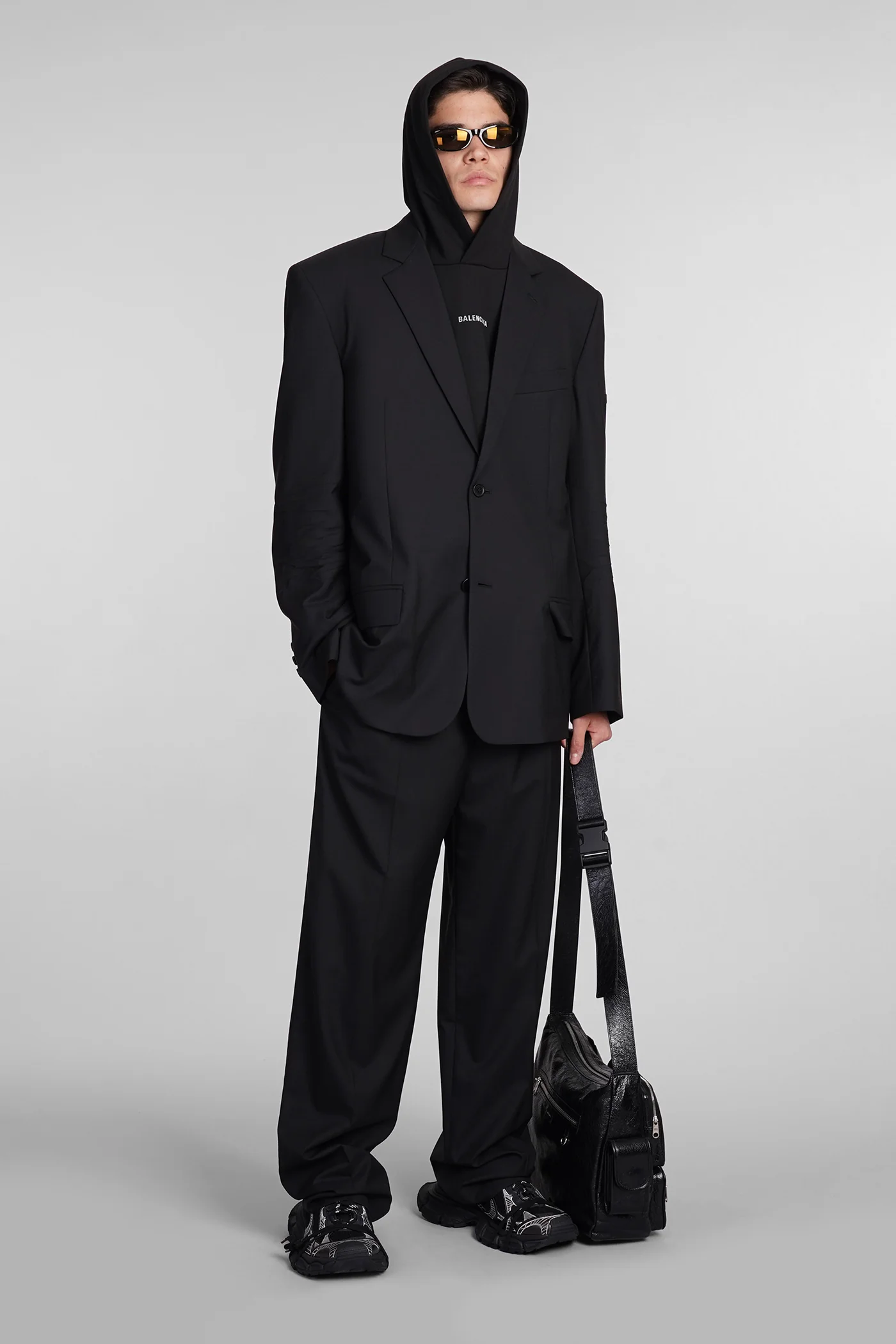 Pants in black wool - Image 2