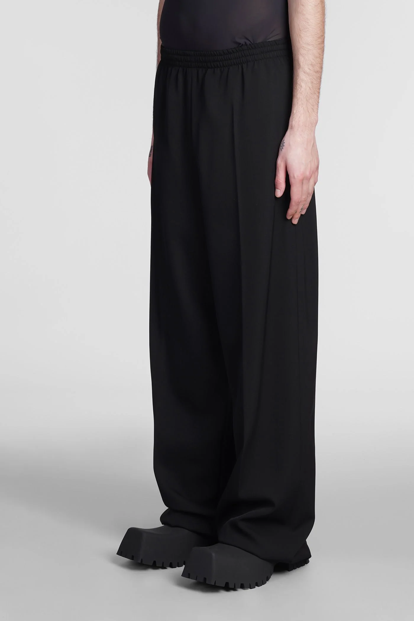 Pants in black wool - Image 4