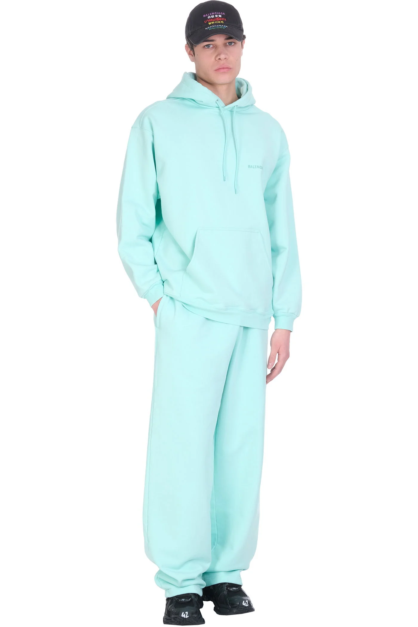 Pants in green cotton - Image 2