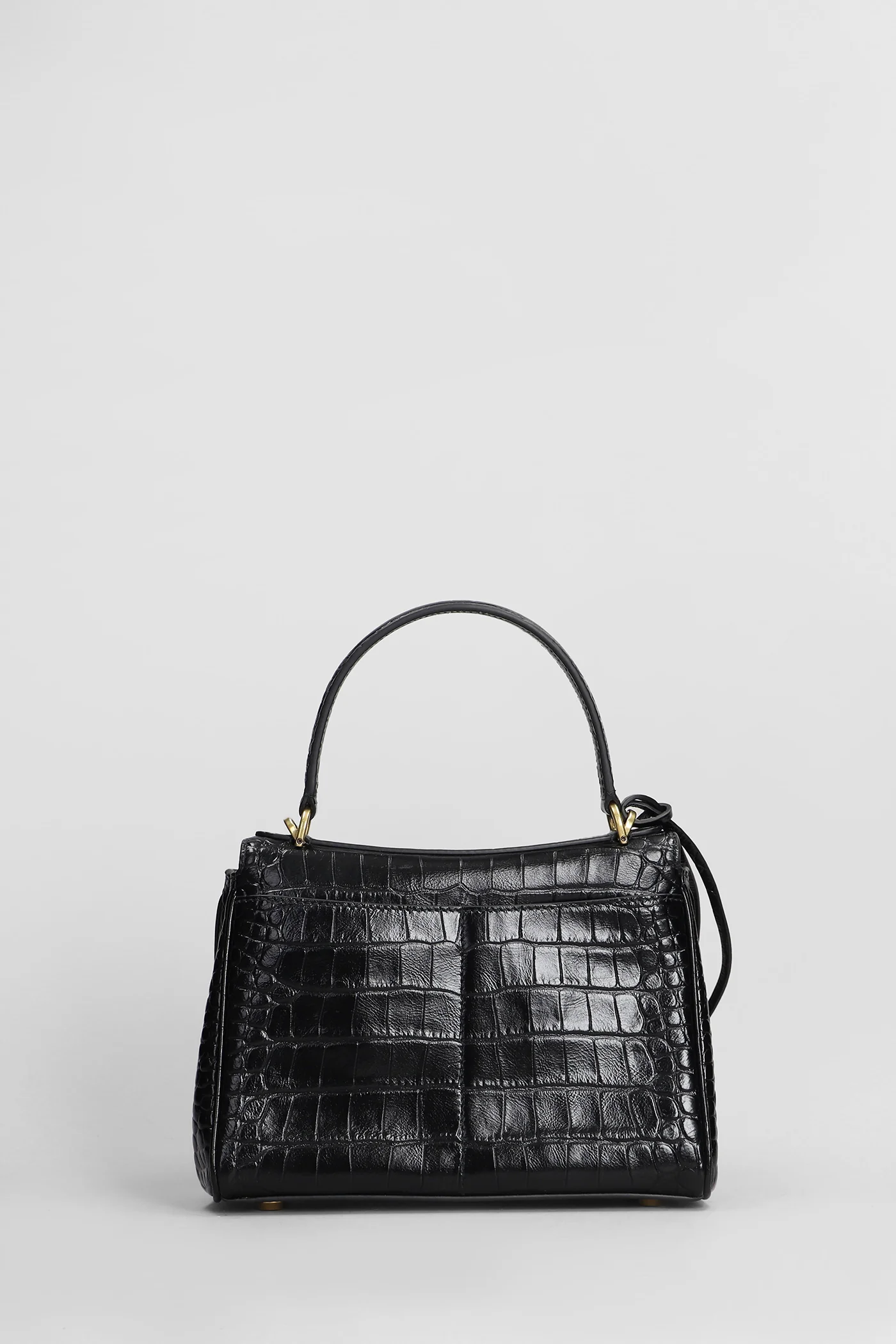 Rodeo mini crocodile Hand bag in black leather - Image 3