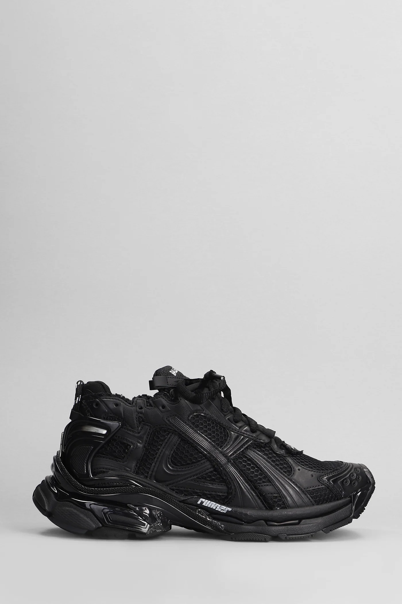 Runner Sneakers in black Polyuretan