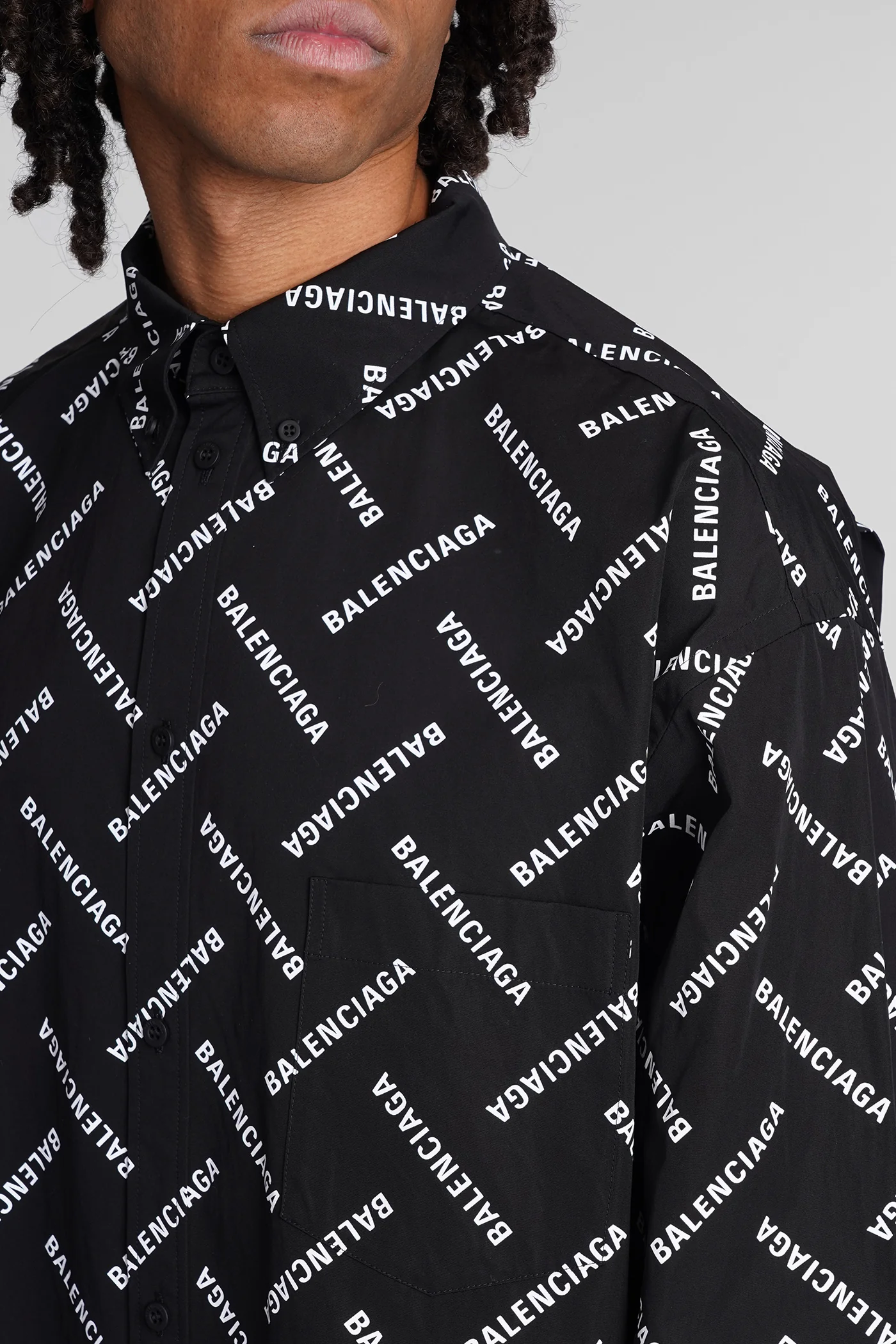 Shirt in black cotton - Image 5
