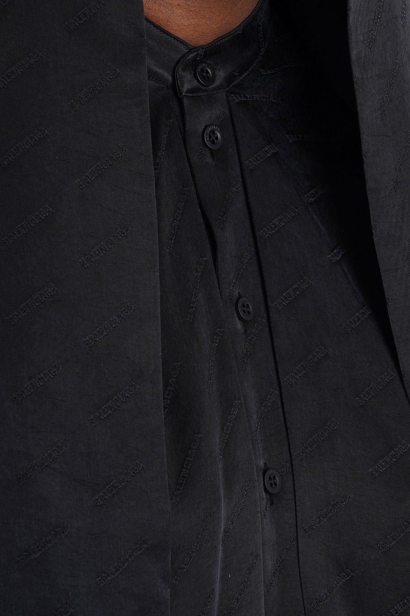 Shirt in black viscose - Image 5