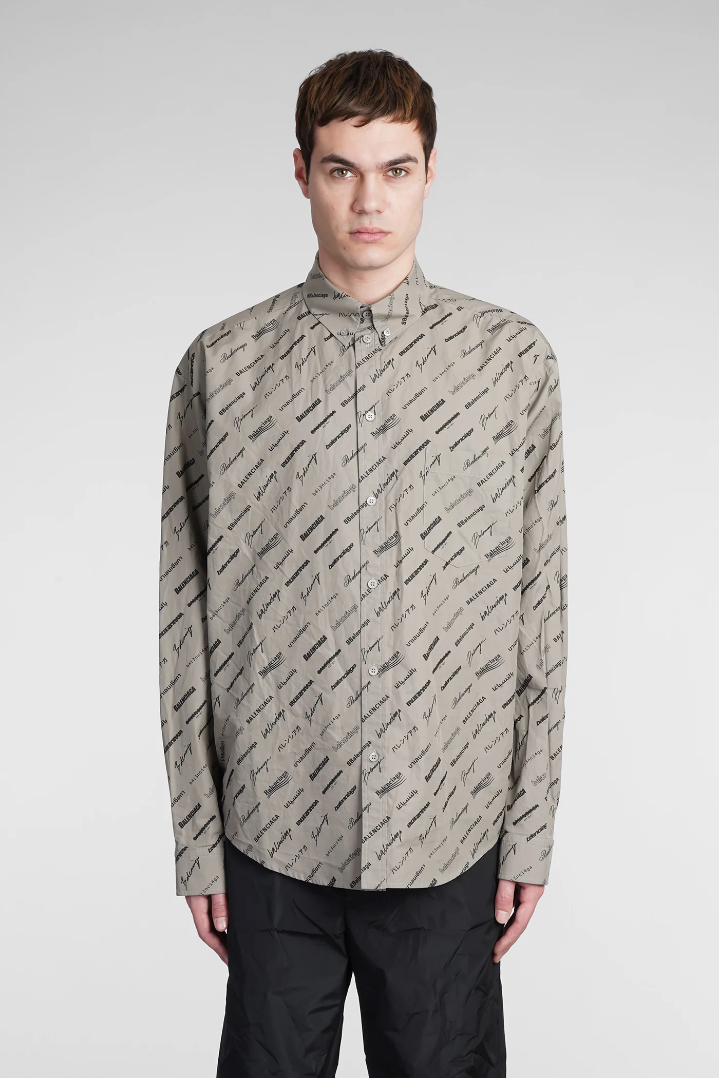 Shirt in green cotton