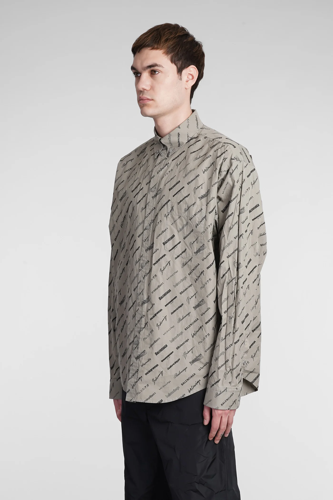 Shirt in green cotton - Image 4