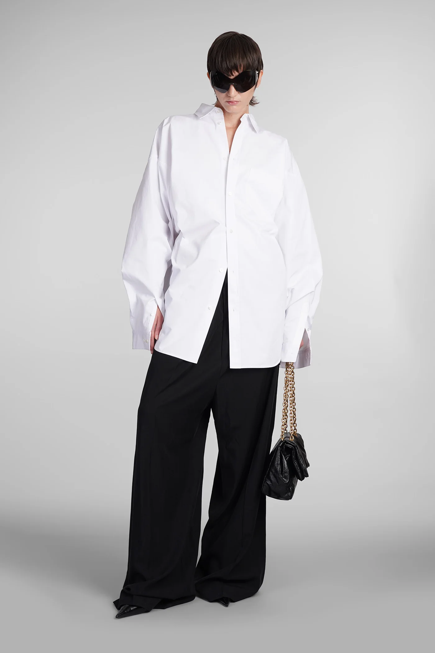 Shirt in white cotton - Image 2