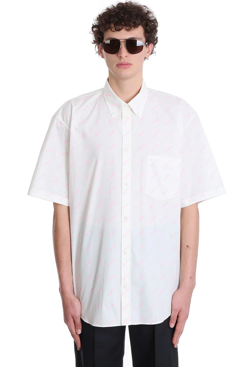 Shirt in white cotton