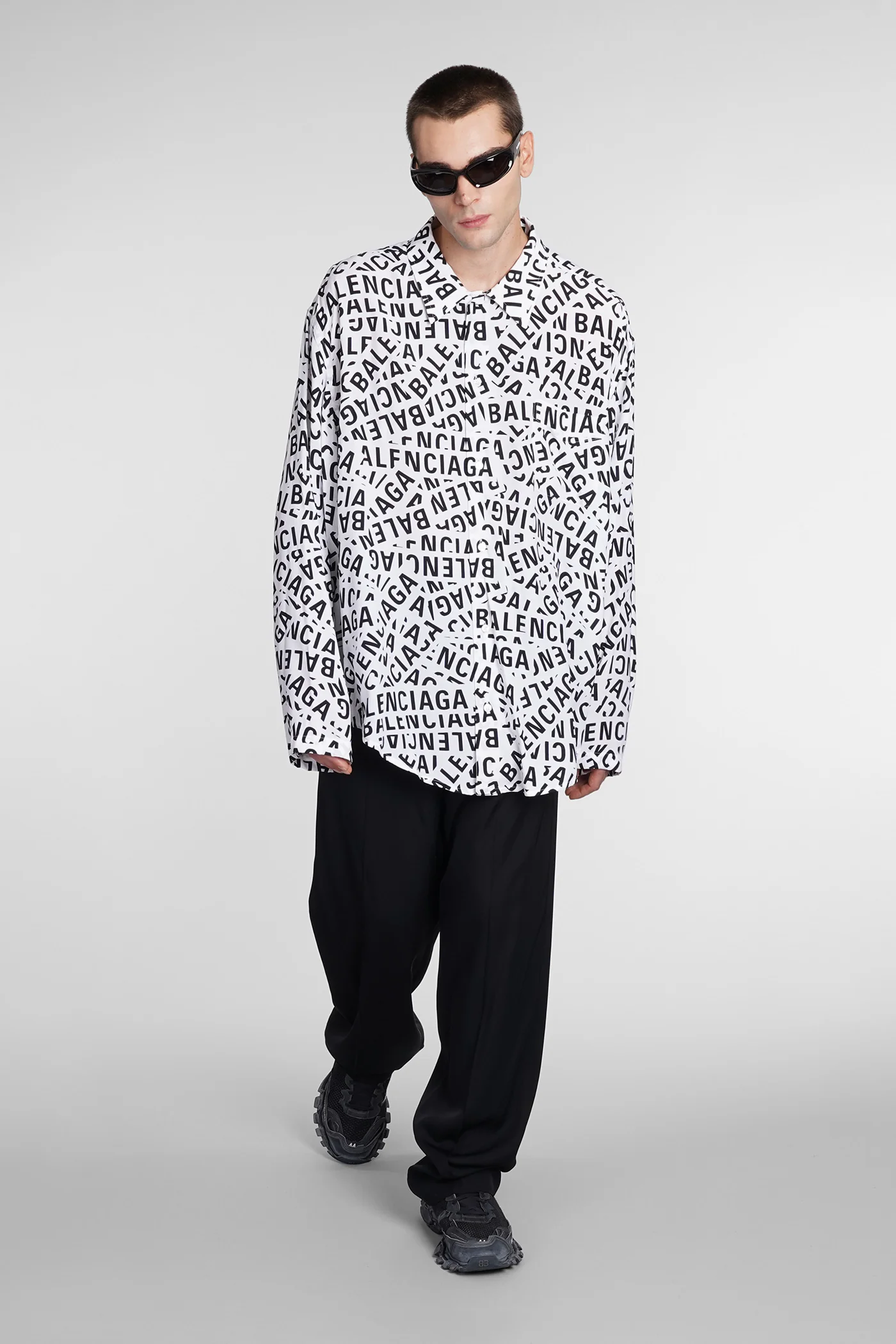 Shirt in white polyamide polyester - Image 2