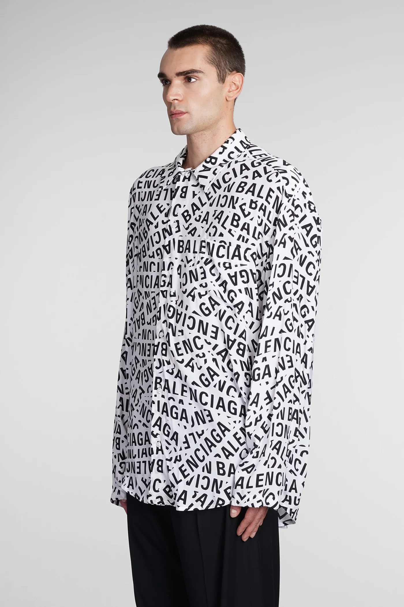 Shirt in white polyamide polyester - Image 4