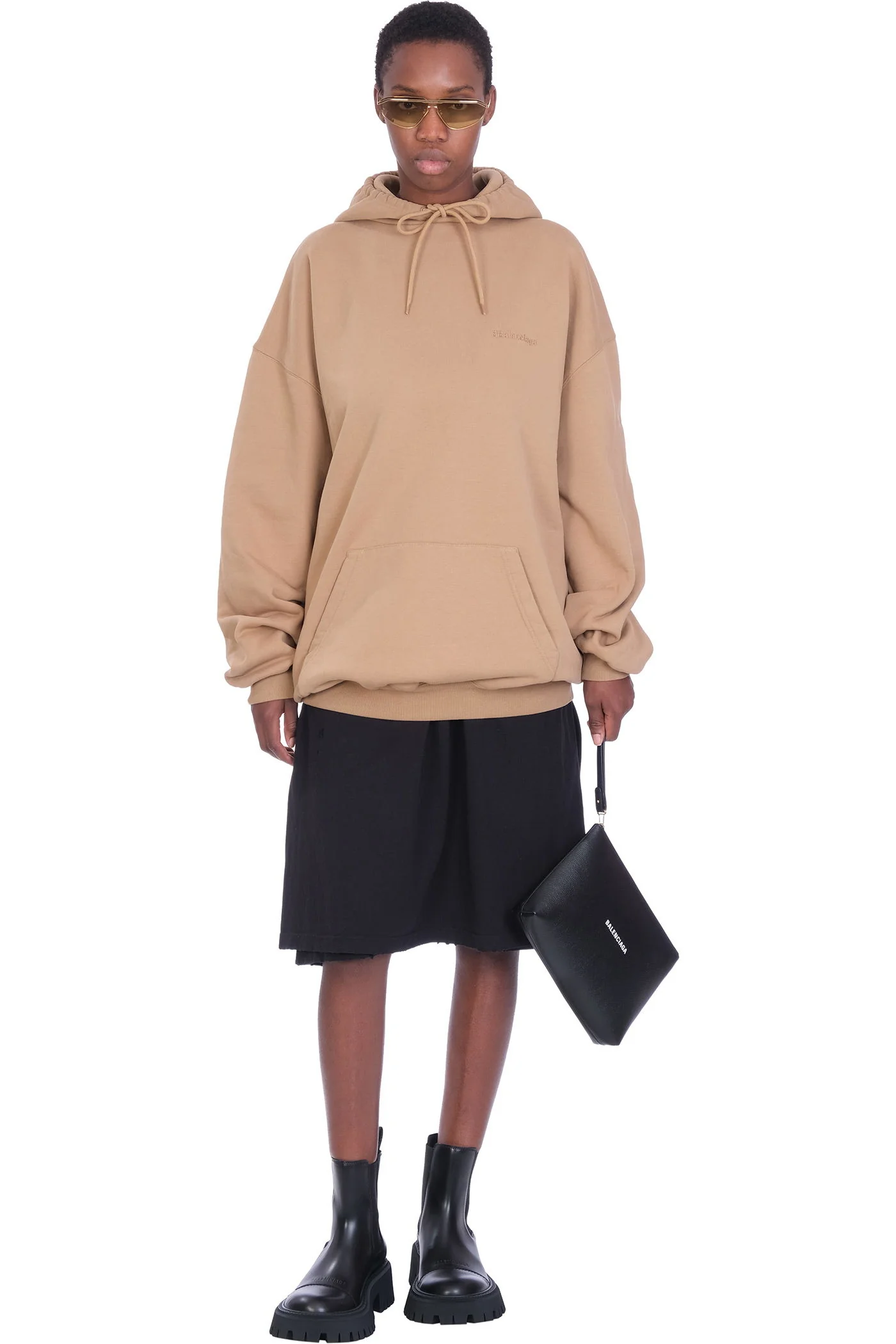 Skirt in black cotton - Image 2