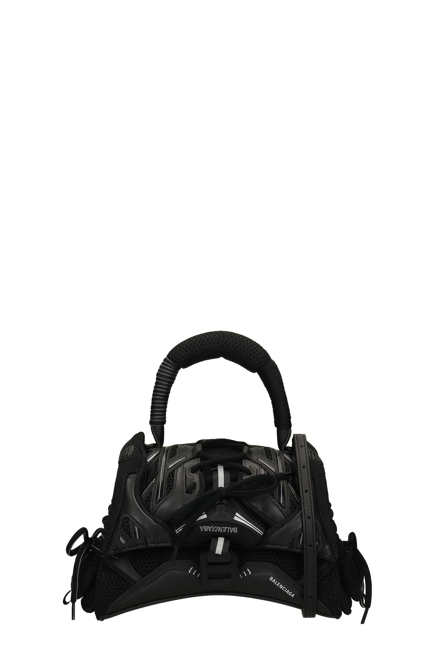 Sneakerhead Hand bag in black faux leather