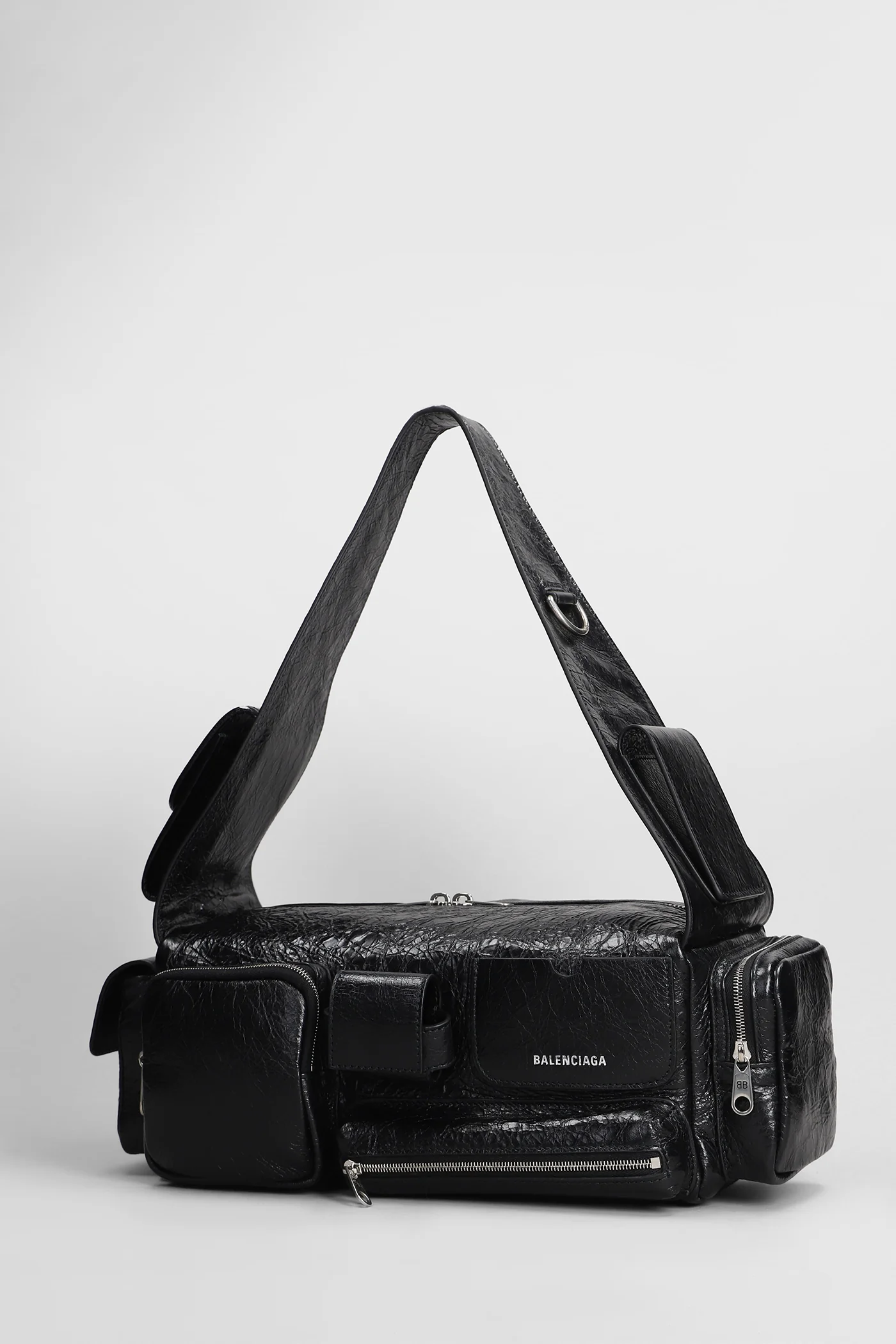 Superbusy sling Shoulder bag in black leather - Image 2