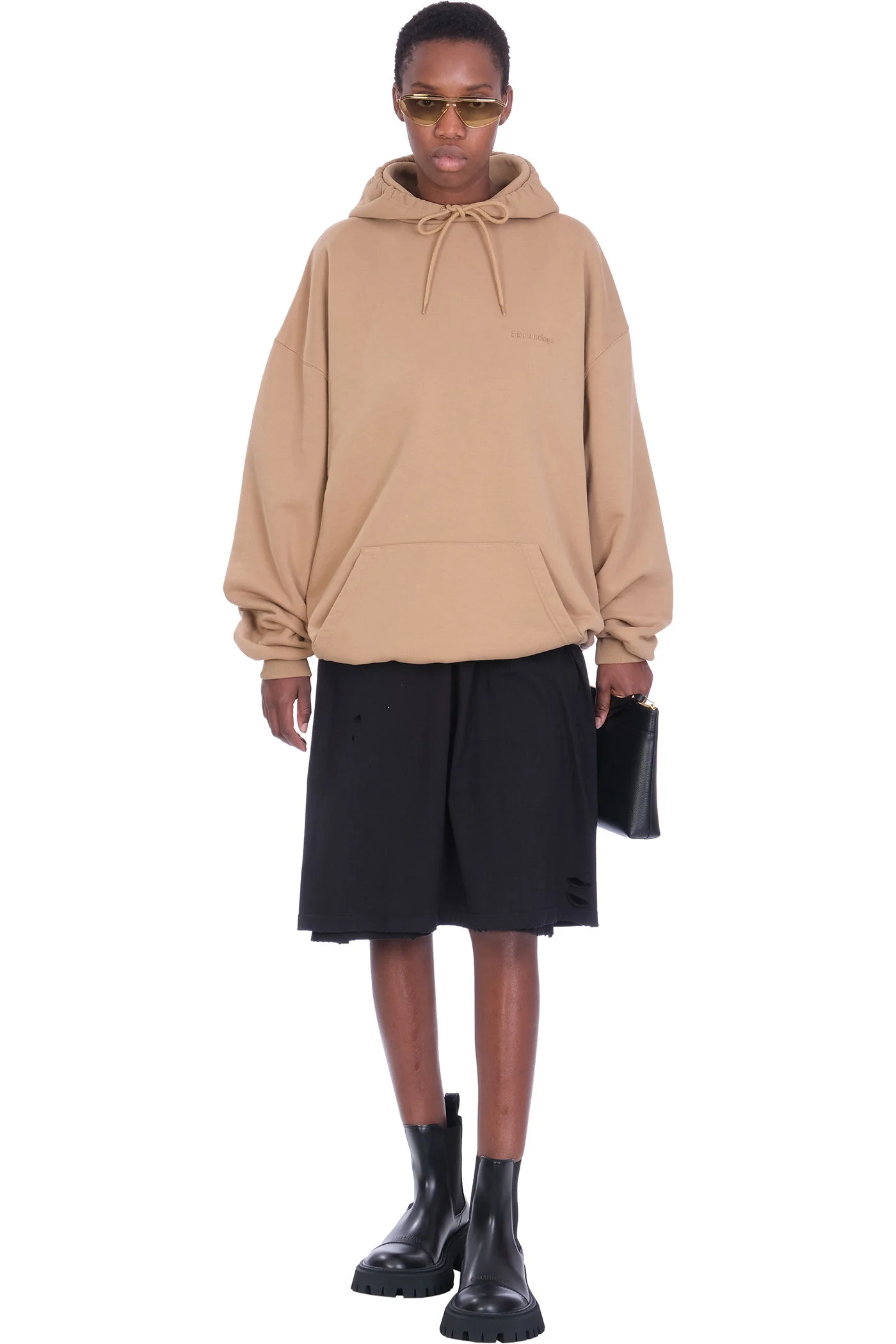 Sweatshirt in beige cotton - Image 2