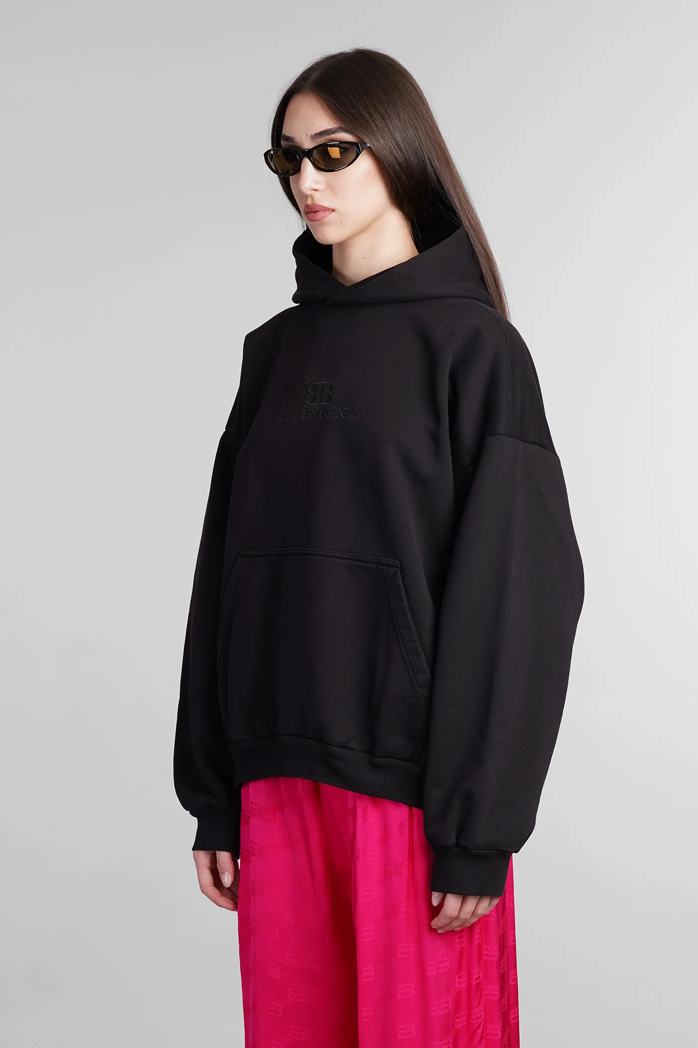 Sweatshirt in black cotton - Image 4