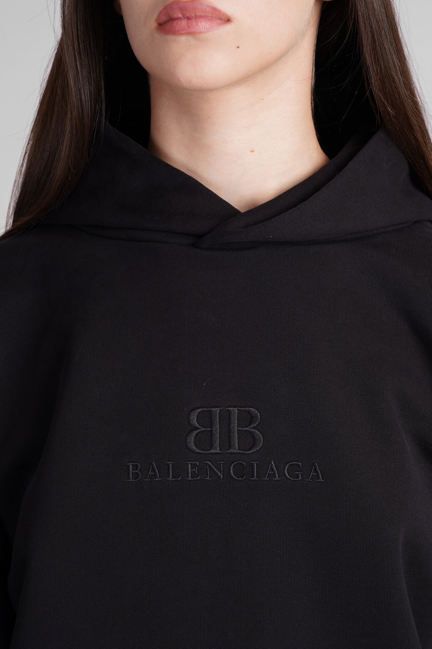 Sweatshirt in black cotton - Image 5