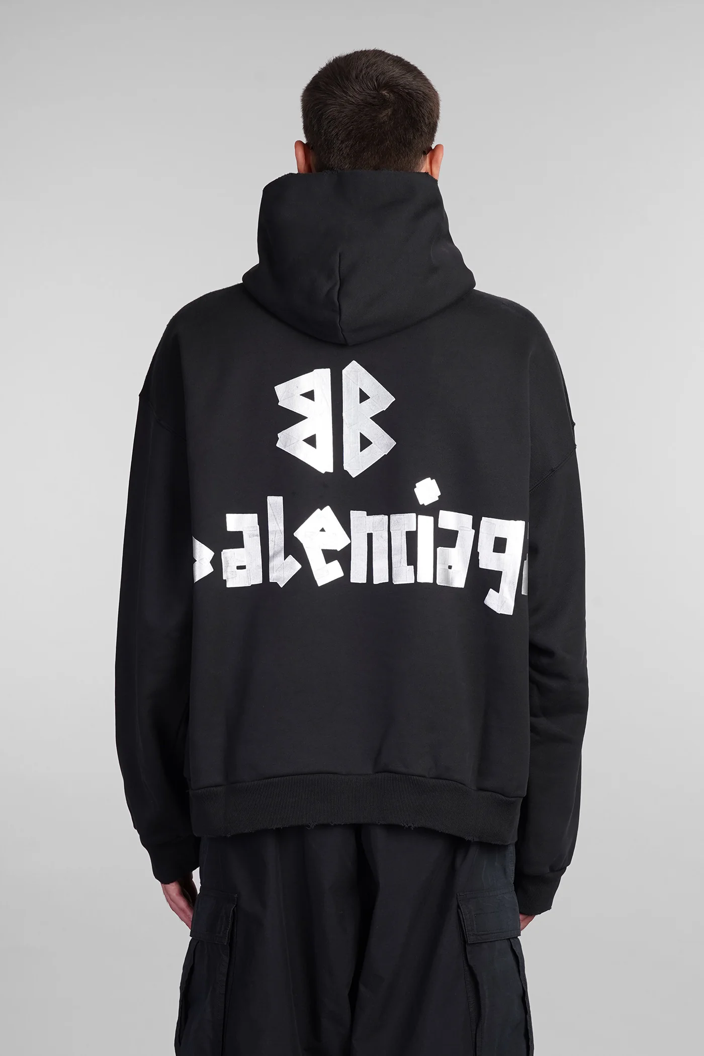 Sweatshirt in black cotton - Image 3