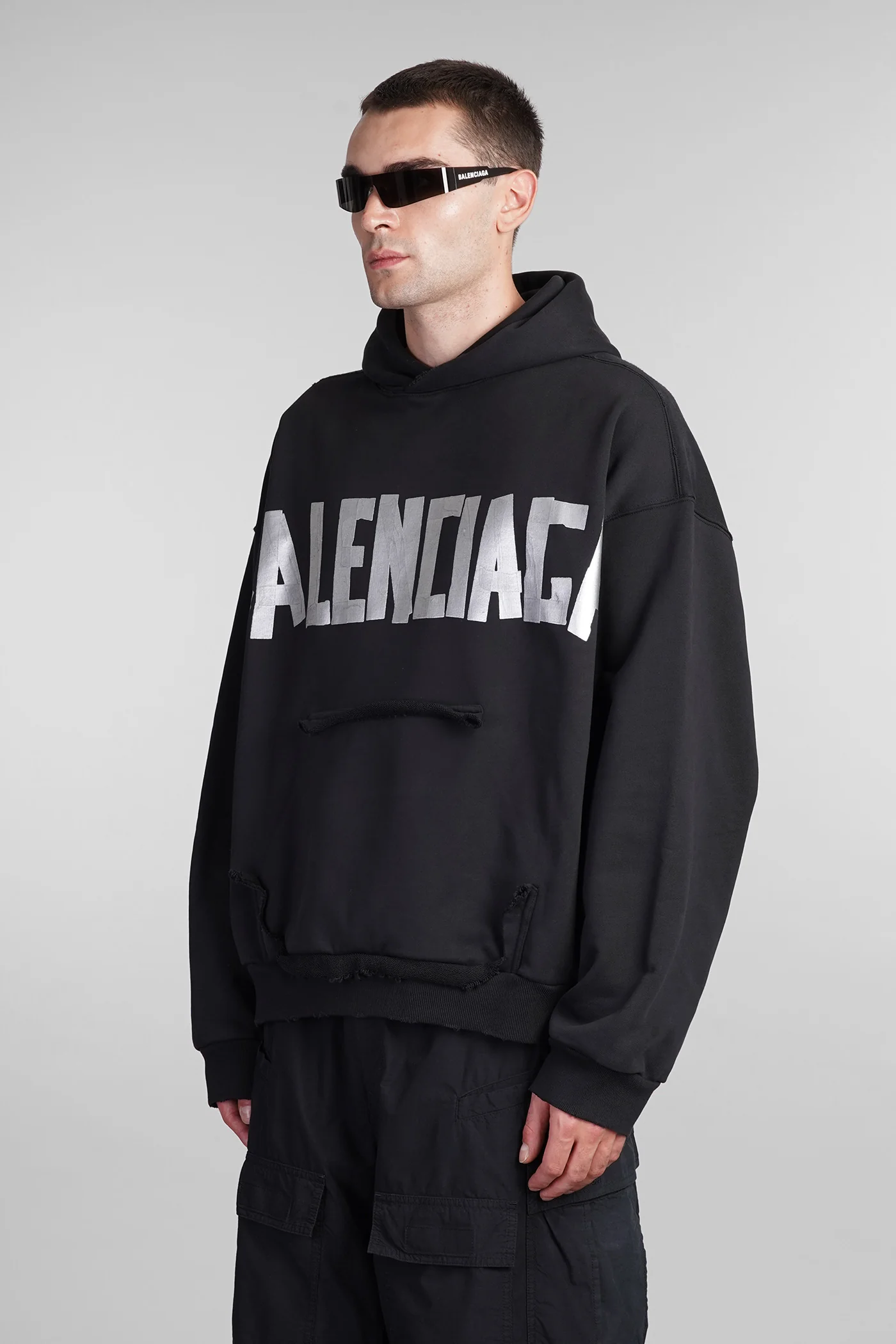 Sweatshirt in black cotton - Image 4