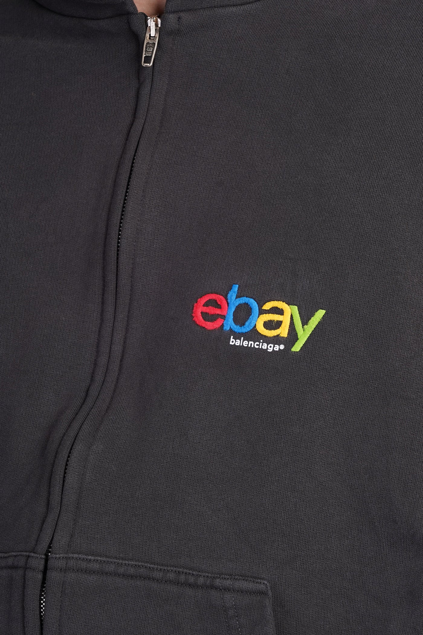 Sweatshirt in black cotton - Image 5