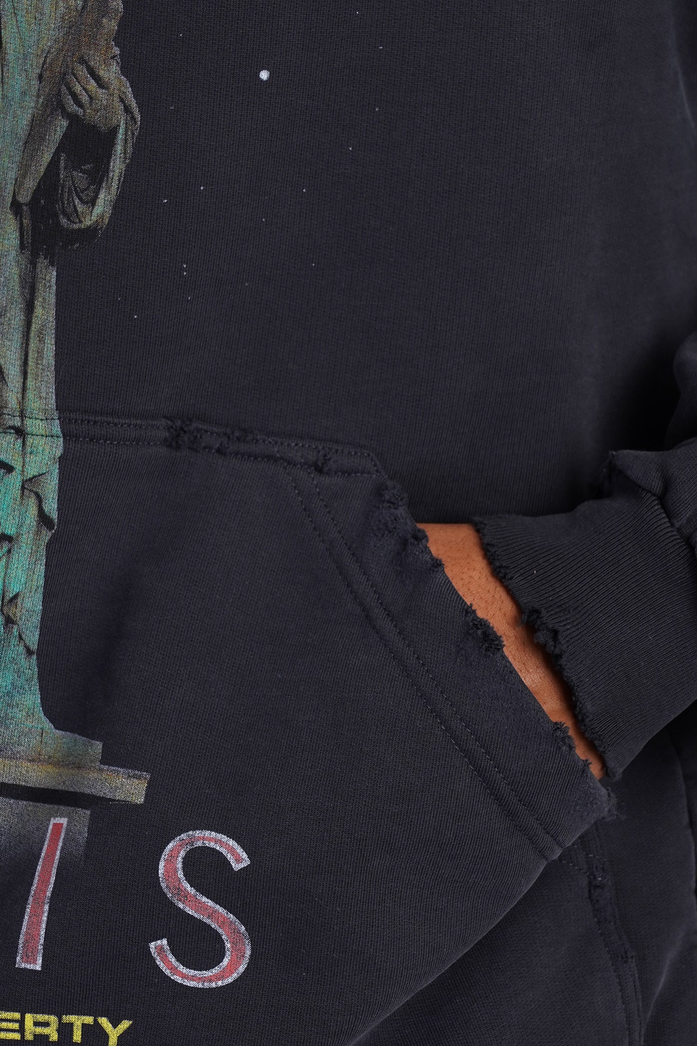 Sweatshirt in black cotton - Image 5