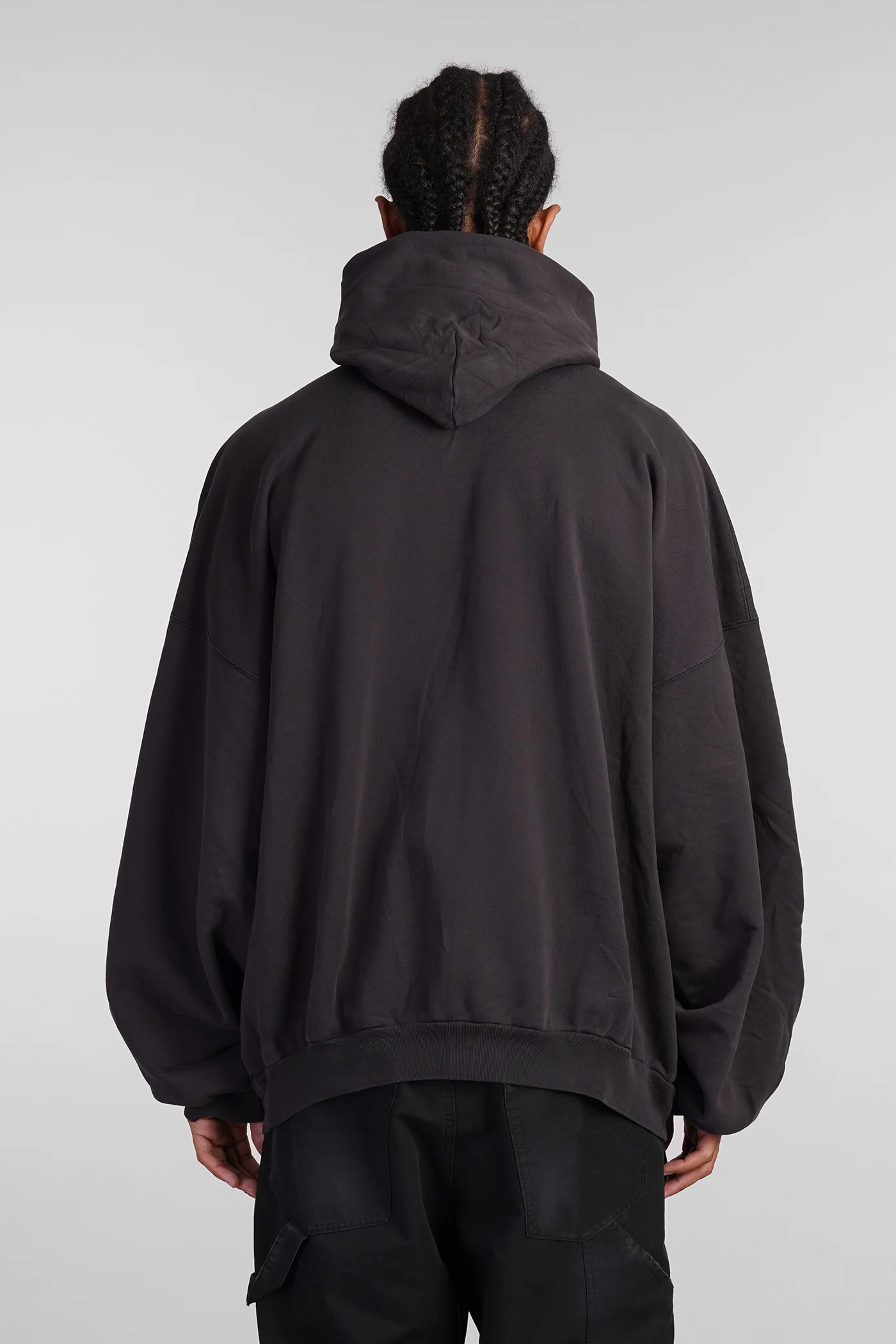 Sweatshirt in black cotton - Image 3