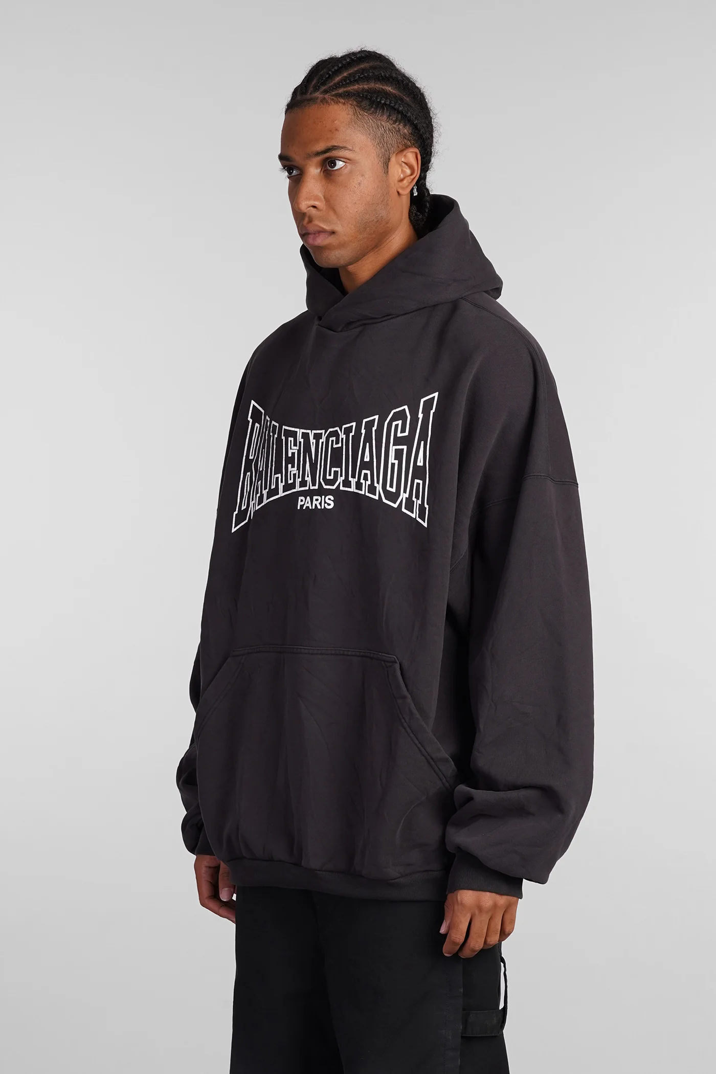 Sweatshirt in black cotton - Image 4