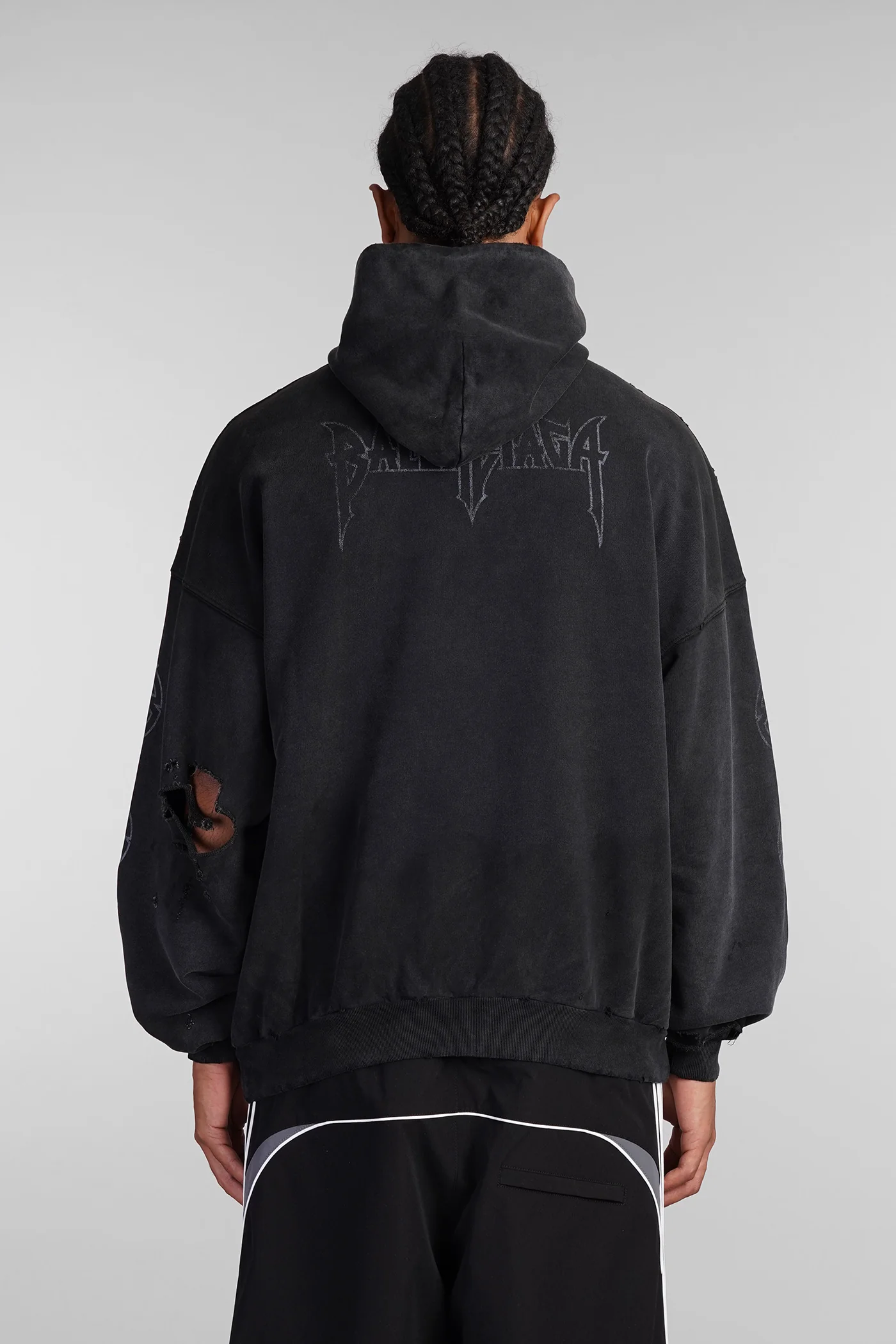 Sweatshirt in black cotton - Image 3